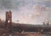 RICCI, Marco, Coastal View with Tower